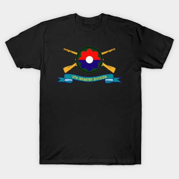 9th Infantry Division w Br - SSI - Ribbon X 300 T-Shirt by twix123844